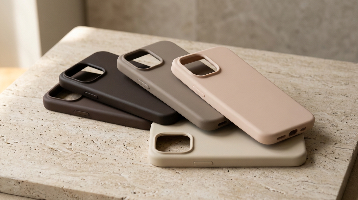 Italian Alcantara and silicone phone cases